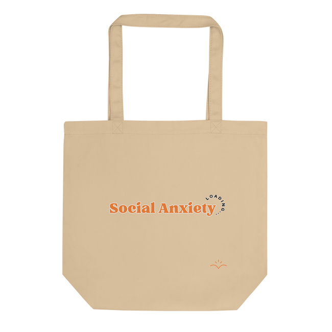 Social Anxiety — Social Anxiety & Mental Health Tote Bag by Lumo — mental health apparel for overthinkers