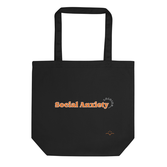 Social Anxiety — Social Anxiety & Mental Health Tote Bag by Lumo — mental health apparel for overthinkers