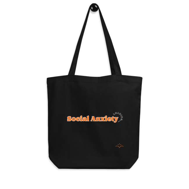 Social Anxiety — Social Anxiety & Mental Health Tote Bag by Lumo — mental health apparel for overthinkers